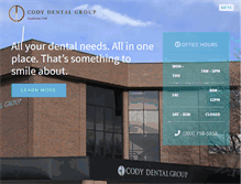 Tablet Screenshot of codydental.com